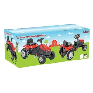 Tractor cu remorca active, roșu Thumbnail 3