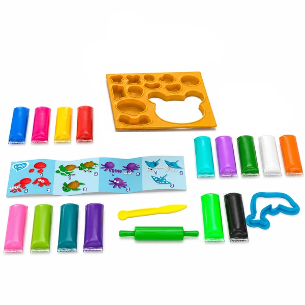 Set de modelare cu plastilină „animalele marine” 2