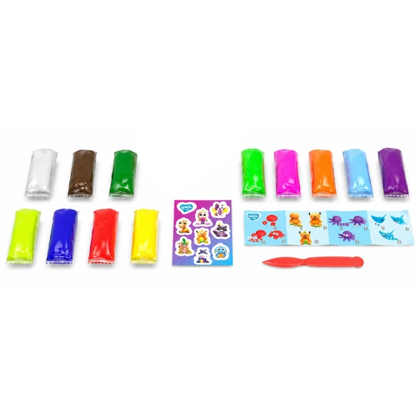 Set plastilină aerată „argilă ușoară” 12 culori 2