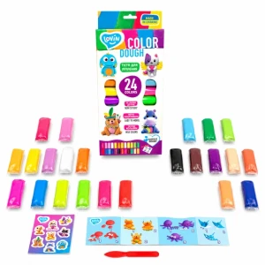 Set plastilină aerată „argilă ușoară” 24 culori