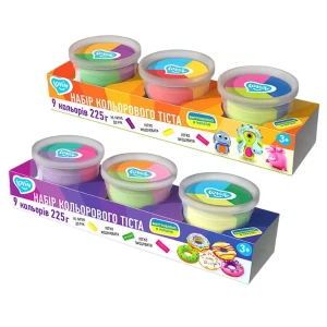 Set plastilină aerată „argilă ușoară” în cutiuțe, 9 culori