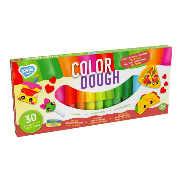 Set plastilină aerată „argilă ușoară” 30 culori 4