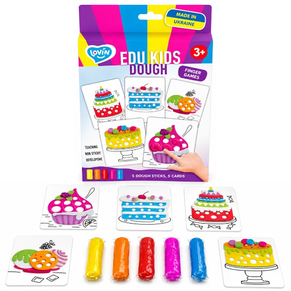 Set educativ cu plastilină „deserturi” 2