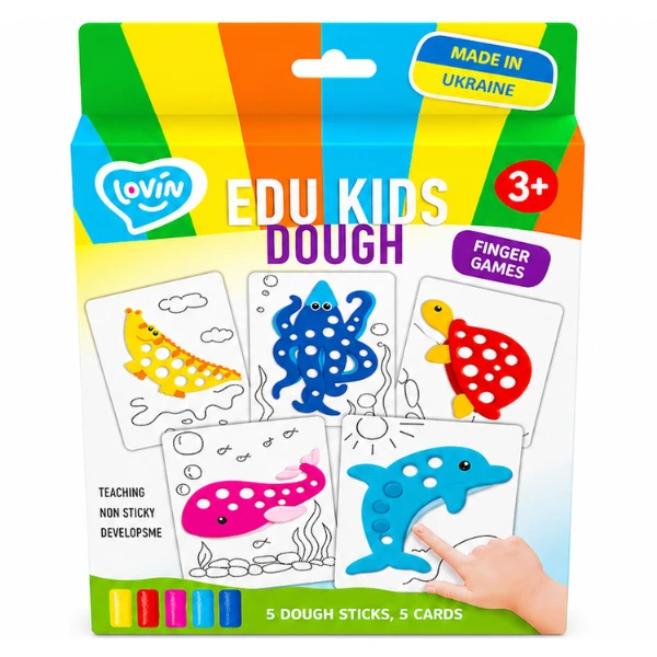 Set educativ cu plastilină „animale marine” 3