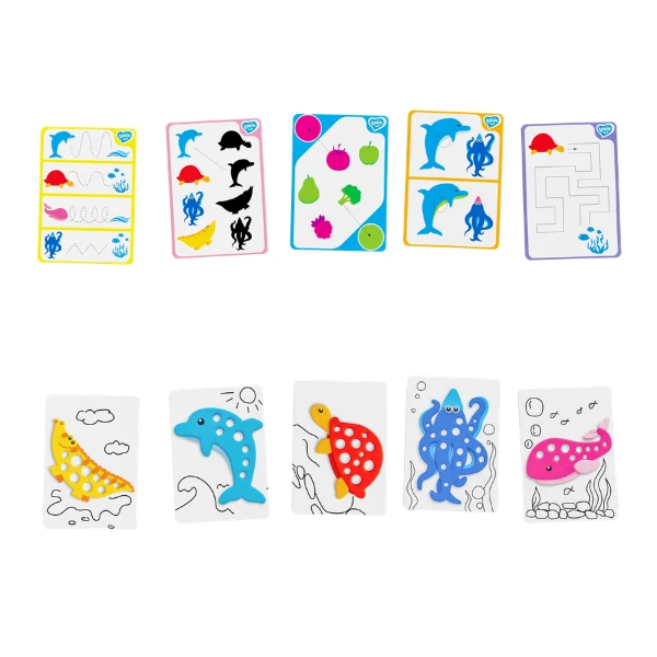 Set educativ cu plastilină „animale marine” 4