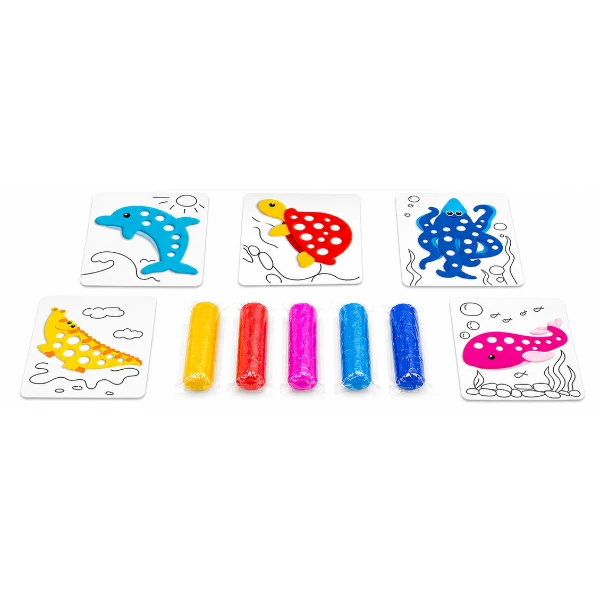 Set educativ cu plastilină „animale marine” 2