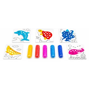 Set educativ cu plastilină „animale marine” Thumbnail 2