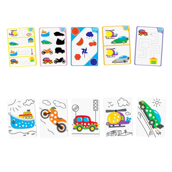 Set educativ cu plastilină „transport” 5