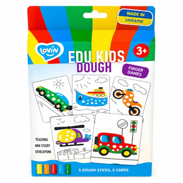 Set educativ cu plastilină „transport” 3