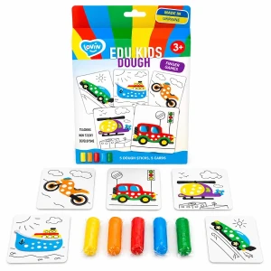 Set educativ cu plastilină „transport”