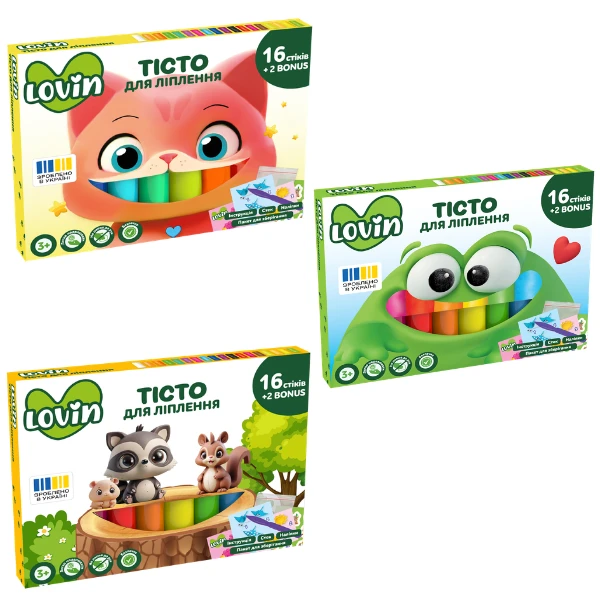Set plastilină aerată „argilă ușoară” 16 culori + 2 bonus, 3 modele 2