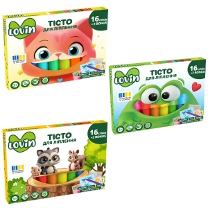 Set plastilină aerată „argilă ușoară” 16 culori + 2 bonus, 3 modele