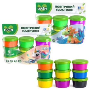 Set de plastilină ușoară 5 culori, 2 modele