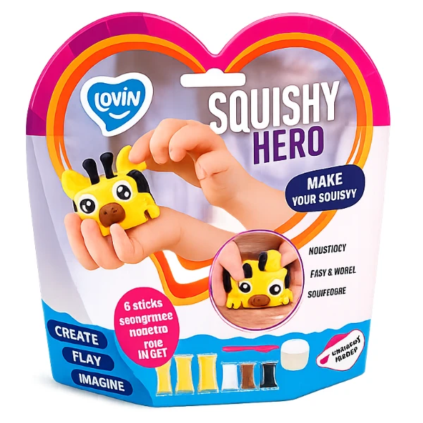 Set de modelare squishy „jirafa” 3