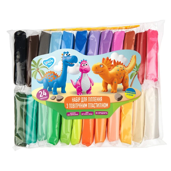 Set de modelare "dino", cu plastilină ușoară 3