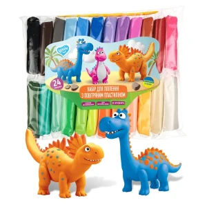 Set de modelare "dino", cu plastilină ușoară Thumbnail 4