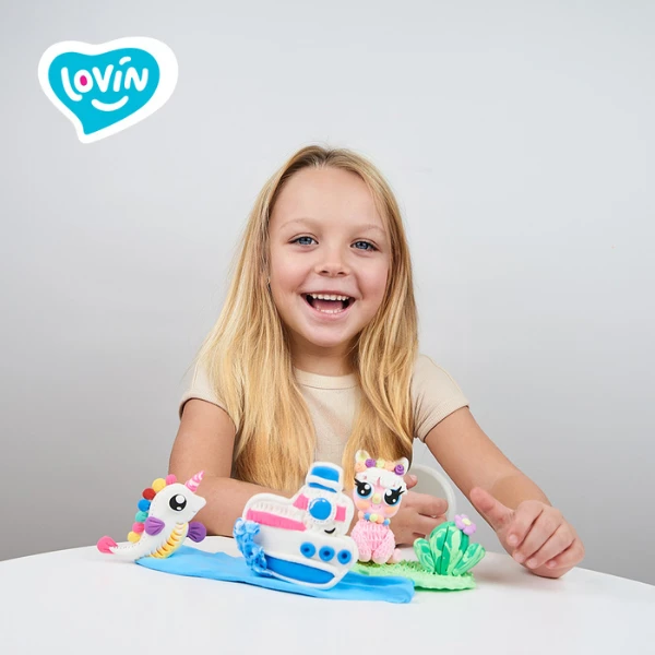 Set de modelare cu plastilină ușoară, în ass. 6