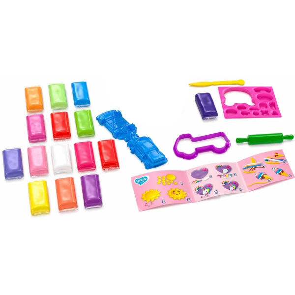 Set de modelare cu plastilină ușoară „unicorni” 2