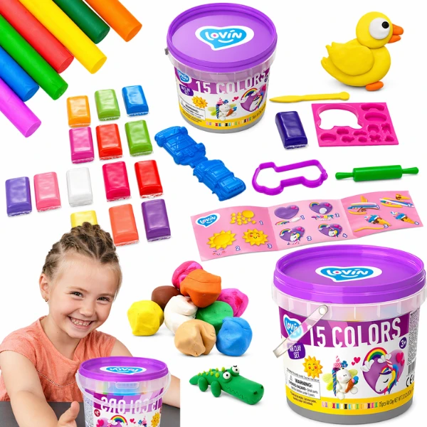 Set de modelare cu plastilină ușoară „unicorni” 5