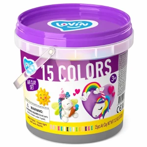 Set de modelare cu plastilină ușoară „unicorni” Thumbnail 3
