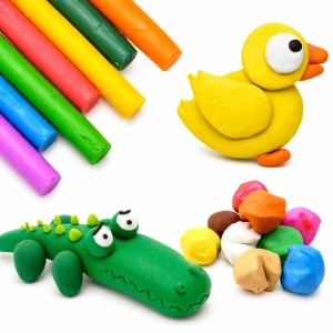 Set de modelare cu plastilină ușoară „unicorni” Thumbnail 4