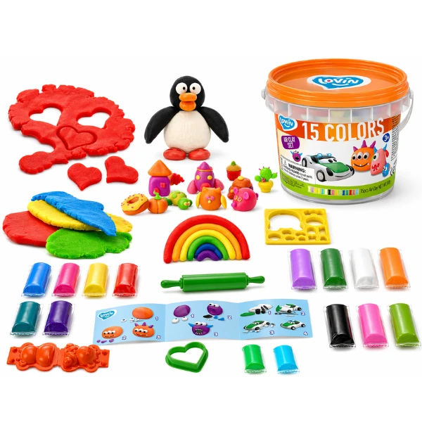 Set de modelare cu plastilină ușoară „compania monștrilor” 4