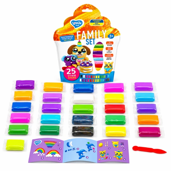 Set de modelare cu plastilină ușoară, 2 modele 5