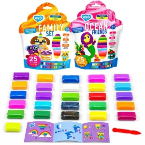 Set de modelare cu plastilină ușoară, 2 modele