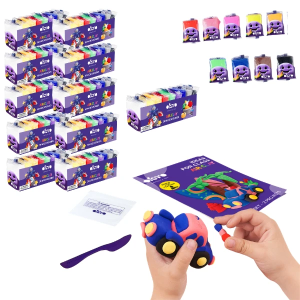 Set de plastilină ușoară „tabără”, 10+1 2