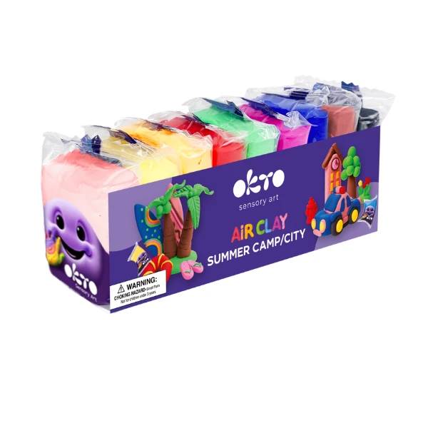 Set de plastilină ușoară „tabără”, 10+1 4