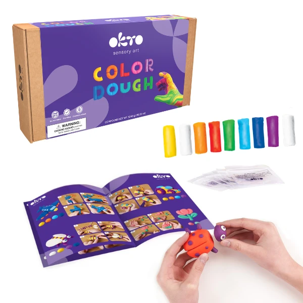 Aluat pentru modelare 8 culori, 96 buc. 2