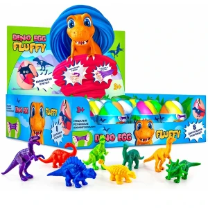 Jucărie antistres "slime aerat: dinozauri" în ass.