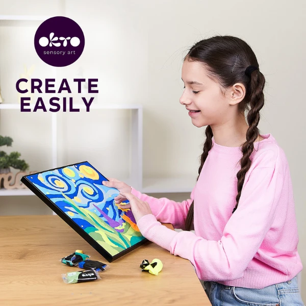 Pictură pe numere 3d cu plastilină ușoară 29x29 сm – micul prinț 4