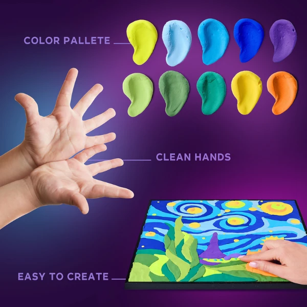 Pictură pe numere 3d cu plastilină ușoară 29x29 сm – micul prinț 5