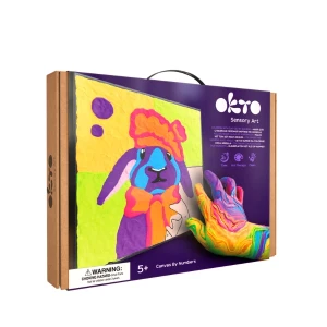 Pictură pe numere 3d cu plastilină ușoară 29x29 сm – iepure Thumbnail 2