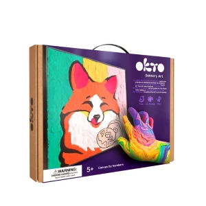 Pictură pe numere 3d cu plastilină ușoară 29x29 сm – vulpea Thumbnail 2