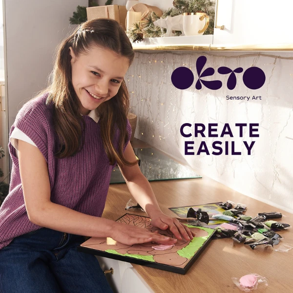 Pictură pe numere 3d cu plastilină ușoară 29x29 сm – panda 6