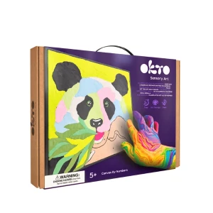 Pictură pe numere 3d cu plastilină ușoară 29x29 сm – panda Thumbnail 2