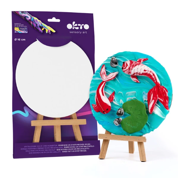 Bază rotundă 16 cm cu mini-șevalet 2