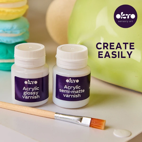 Lac acrilic lucios + pensulă 4