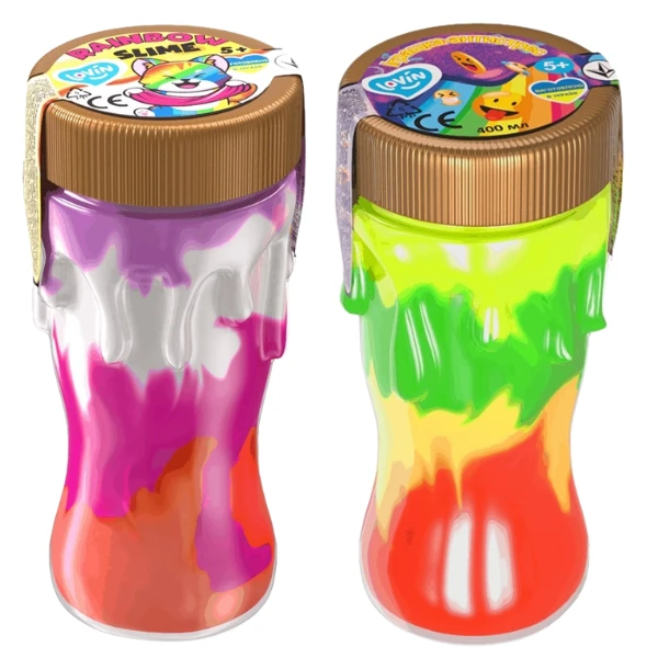 Jucărie antistres "slime: curcubeu" 400ml, în ass. 2