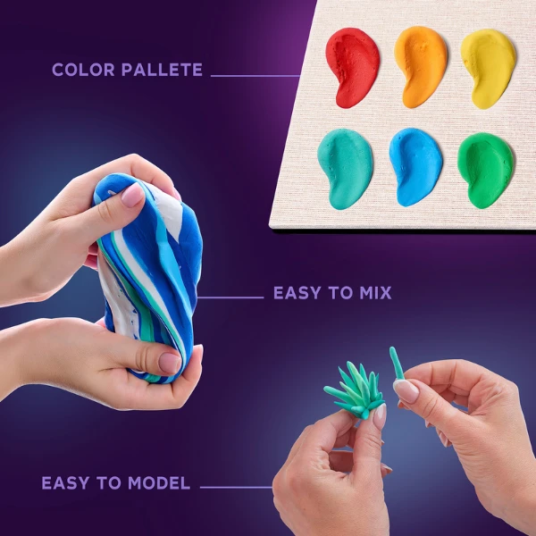 Diy set de plastilină ușoară “liniștea oceanului” 5