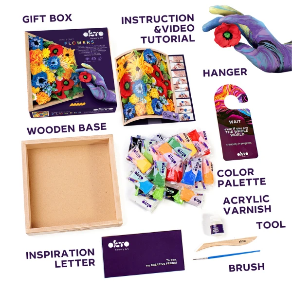 Set creativ diy cu plastilină ușoară „libertate” 7