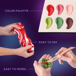 Set creativ diy cu plastilină ușoară „pasiune” Thumbnail 3