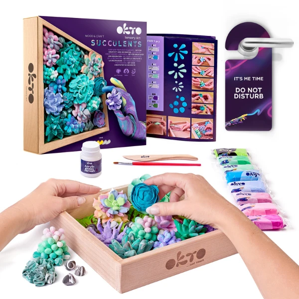 Set creativ diy cu plastilină ușoară „gingașie” 2