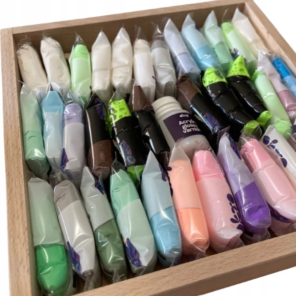 Set creativ diy cu plastilină ușoară „gingașie” 7
