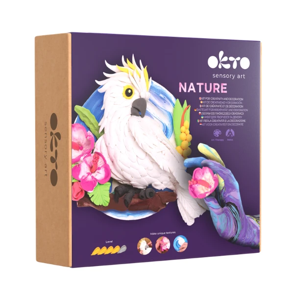 Set creativ diy cu plastilină ușoară "cacadu" 2