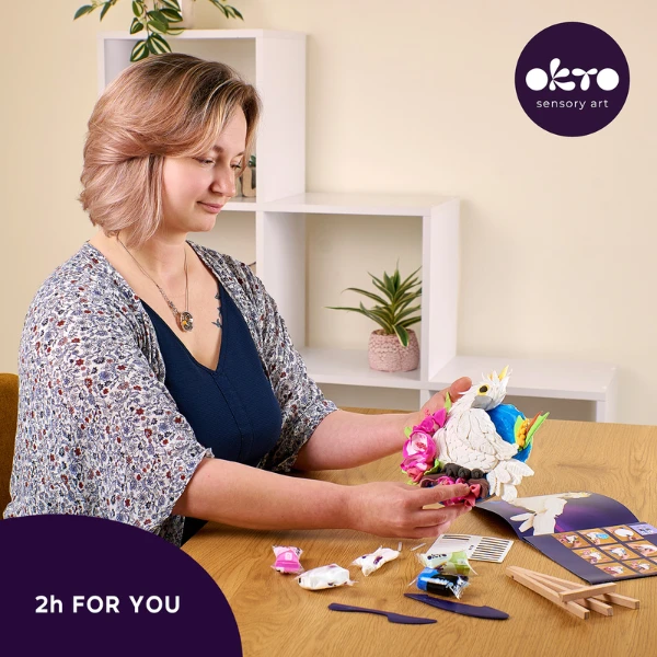 Set creativ diy cu plastilină ușoară "cacadu" 6