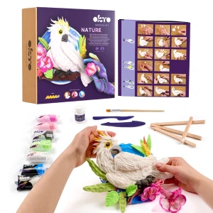 Set creativ diy cu plastilină ușoară "cacadu"