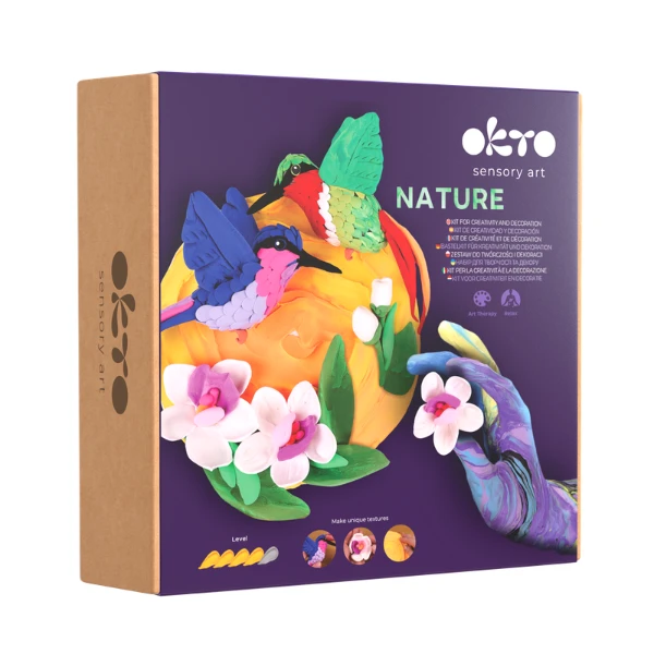 Set creativ diy cu plastilină ușoară "colibri" 2